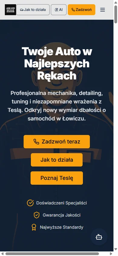 WOGE — podgląd strony